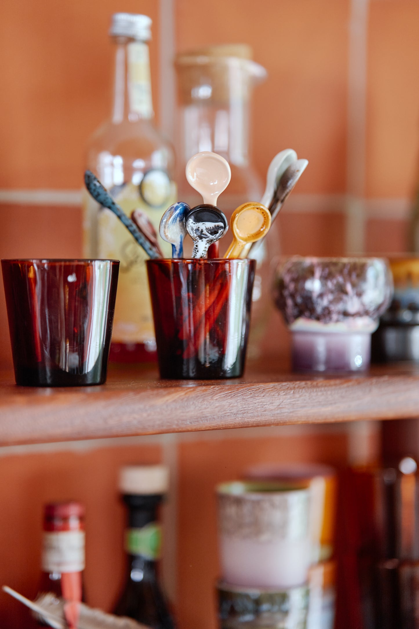 Lot de cuillères en céramique