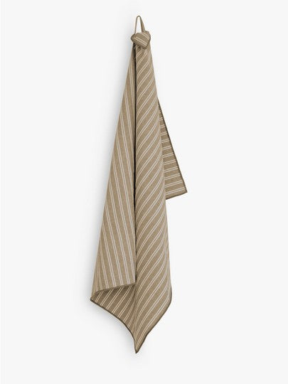 Torchon rayure camel