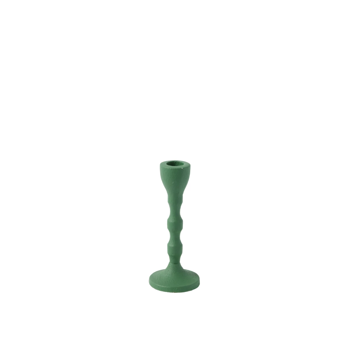 Bougeoir en métal vert M