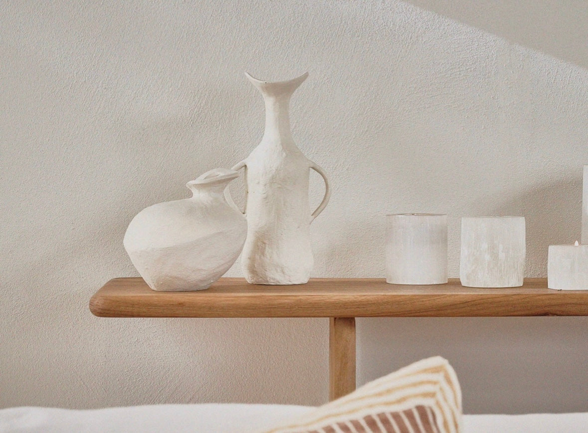 Petit vase écru