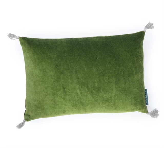 Coussin mini velours avocat