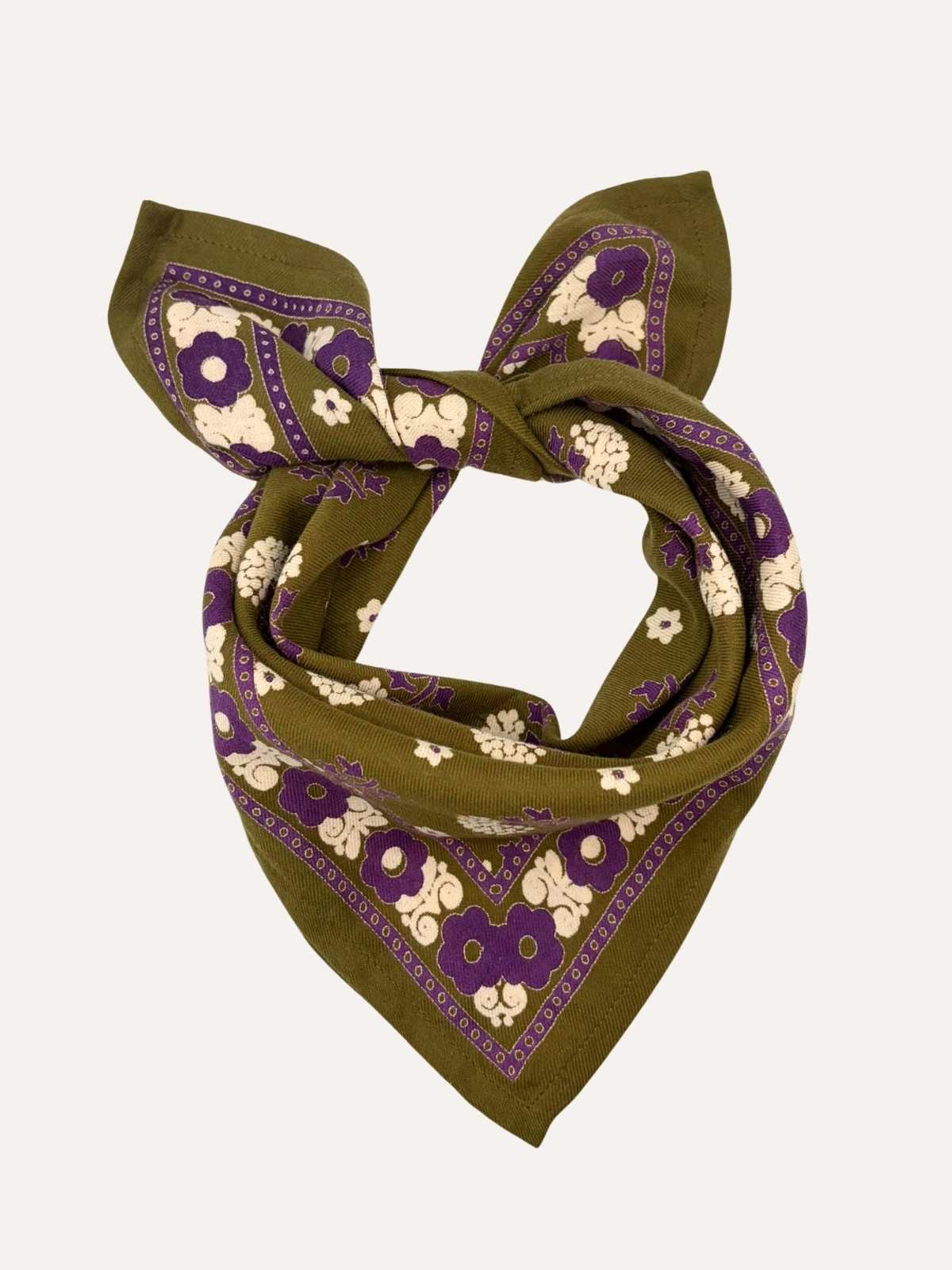 Foulard indien olive