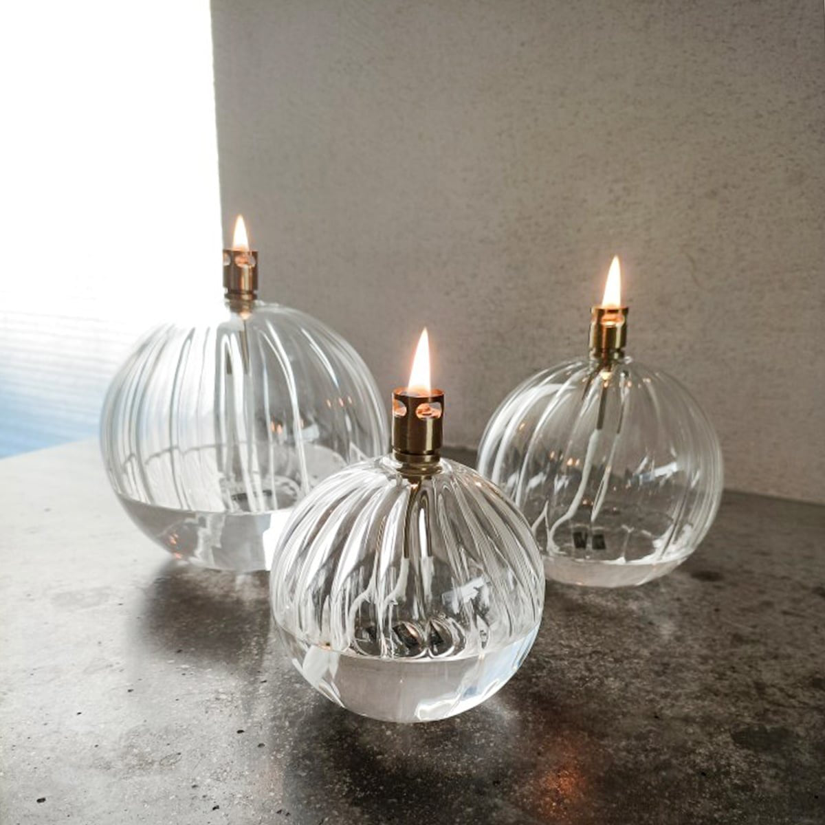Lampe à Huile Striée - Plusieurs Tailles