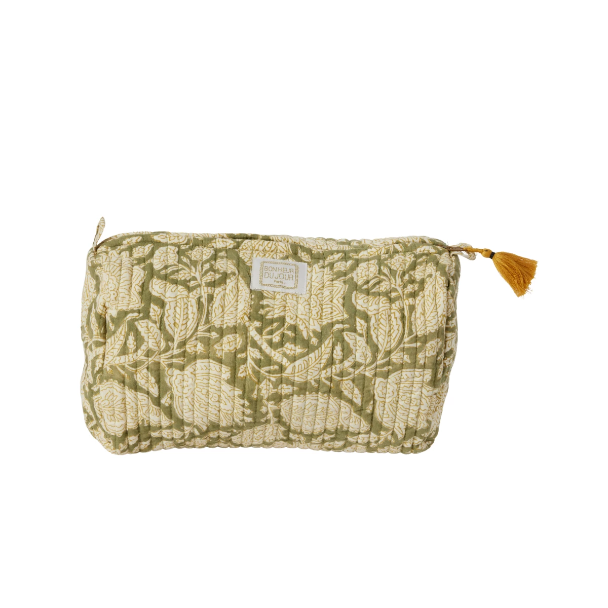 Trousse à fleurs kaki