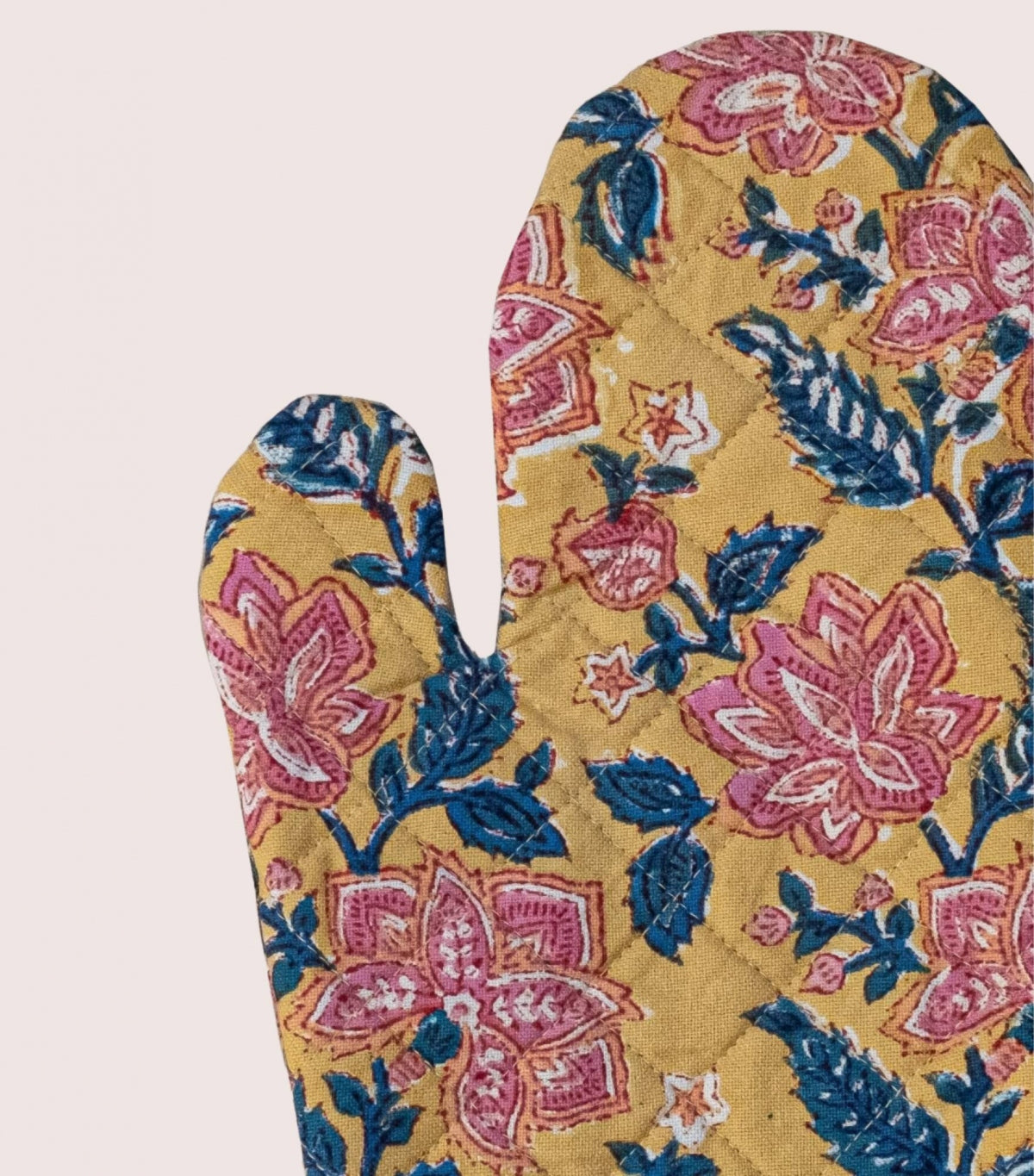 Gant de cuisine à fleurs 4