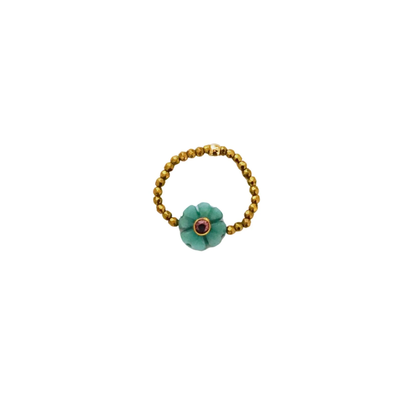 Bague fleur Amazonite
