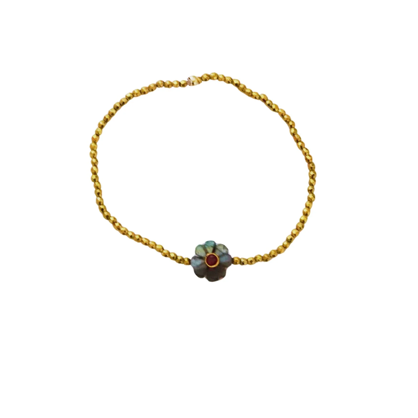 Bracelet fleur Labradorite