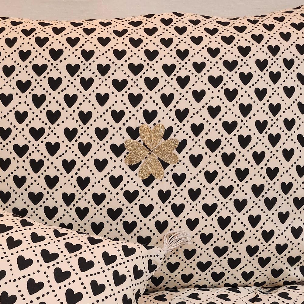 Coussin coeur 40 x 60 cm
