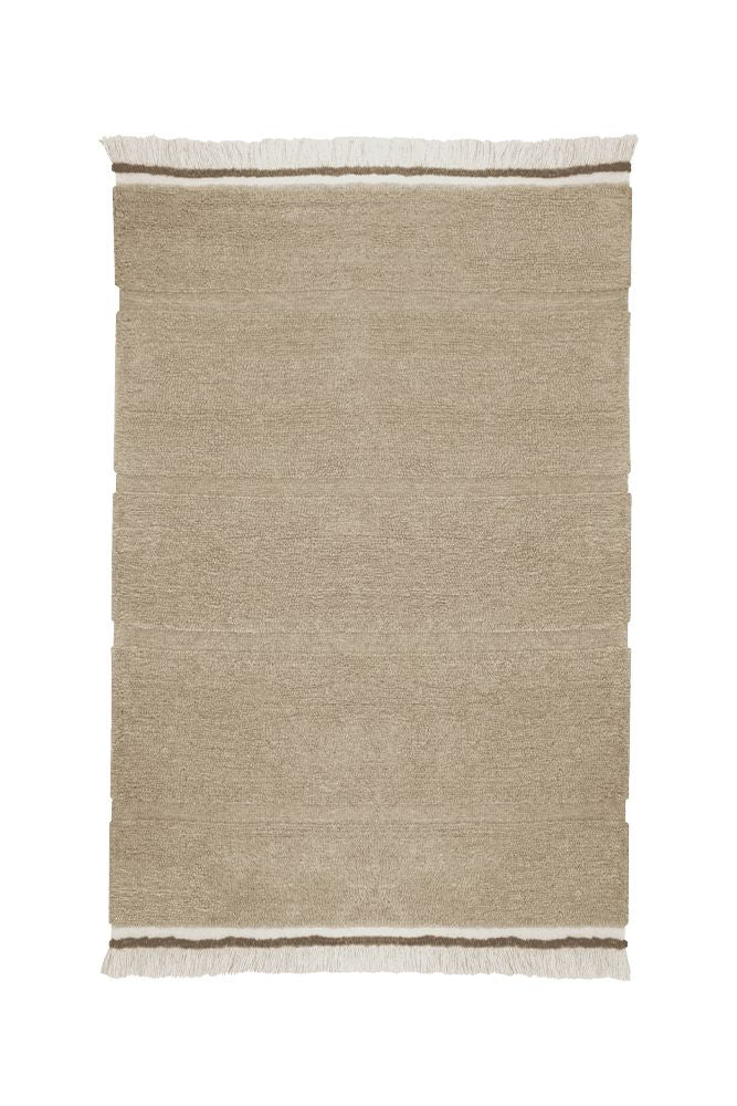Tapis taupe 100% laine - plusieurs tailles
