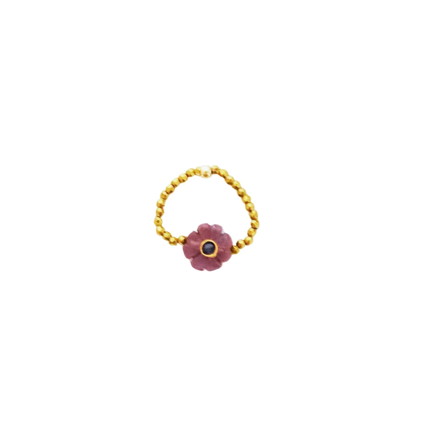Bague fleur Améthyste