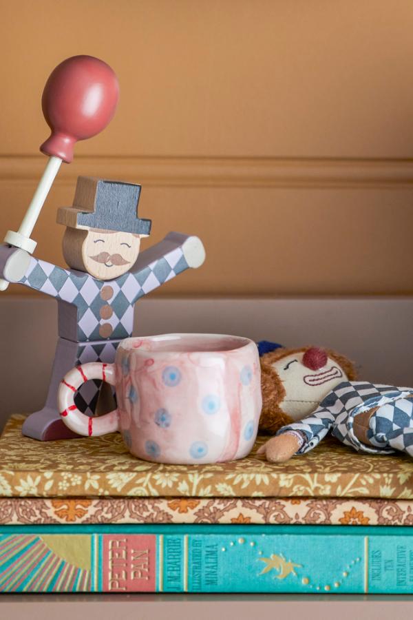 Tasse rose a pois