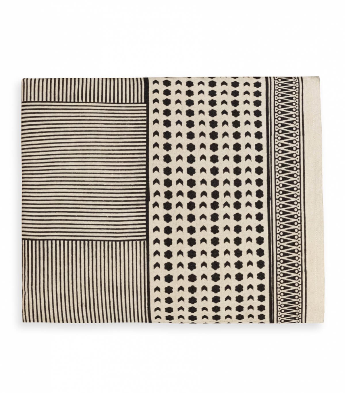 Nappe à motifs noir / plusieurs tailles
