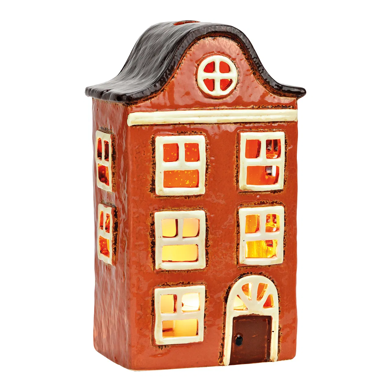 Maison photophore rouille