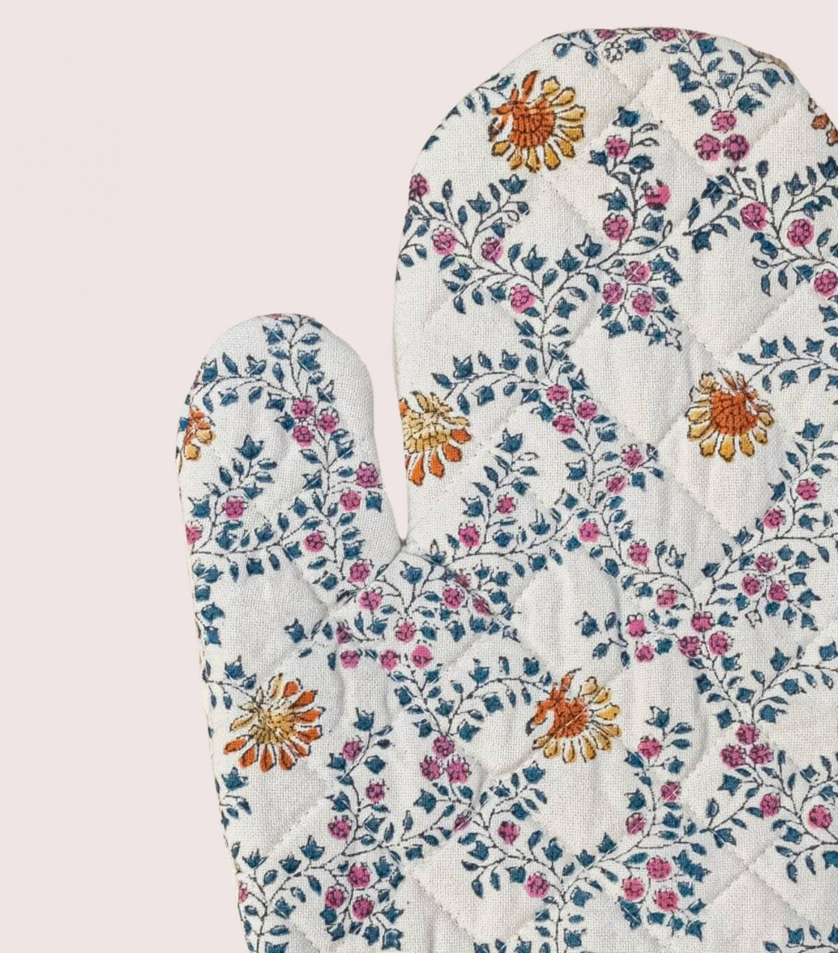 Gant de cuisine à fleurs 1