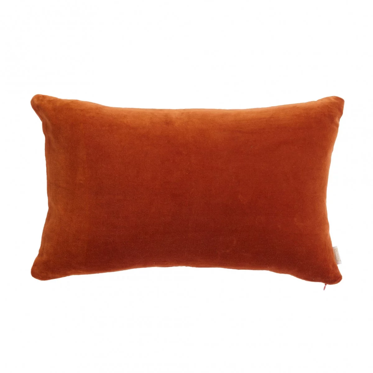 Coussin velours caramel