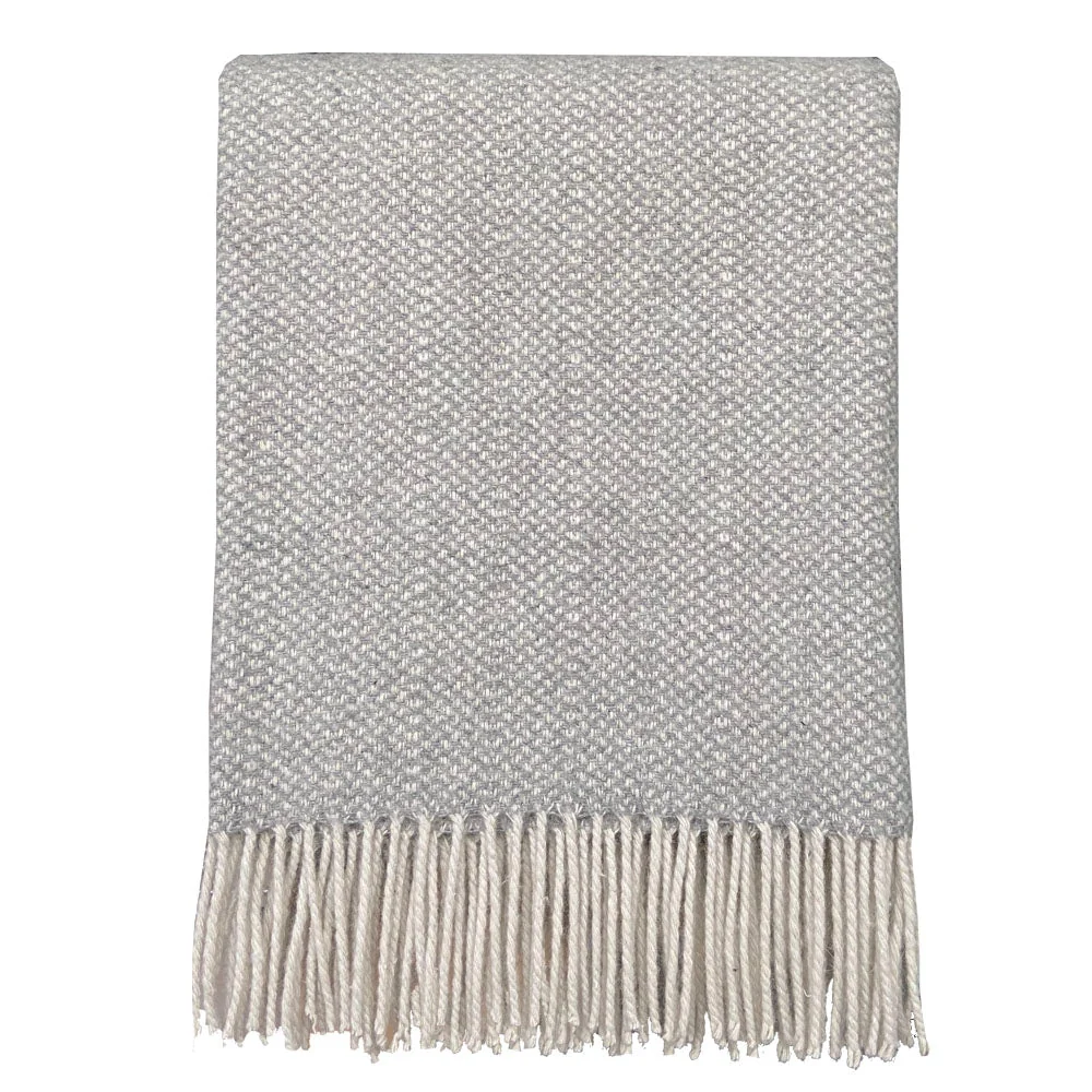 Plaid laine gris