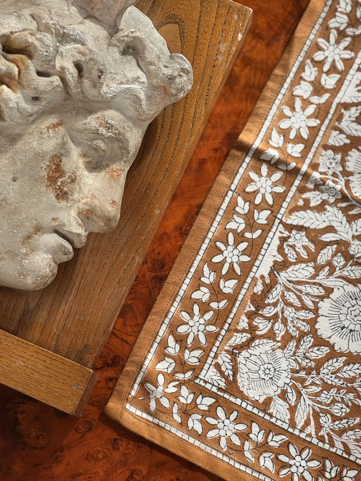 Foulard indien camel