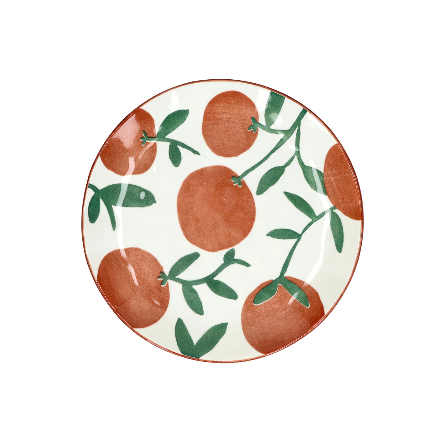 Assiette orange
