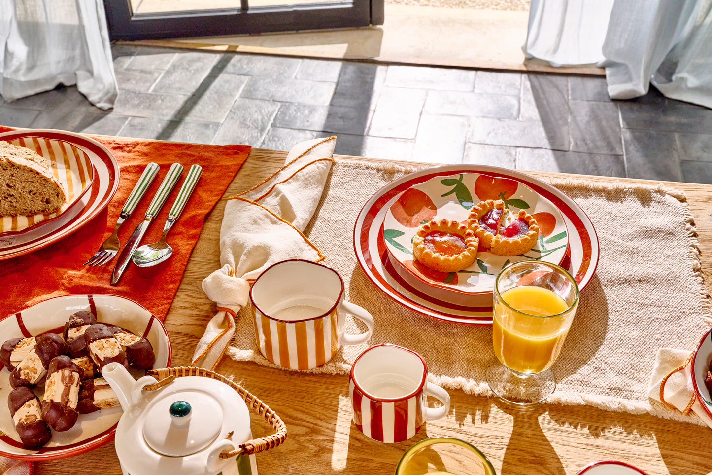 Assiette orange