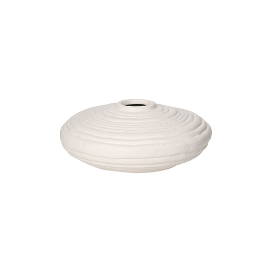 Vase écru galet L