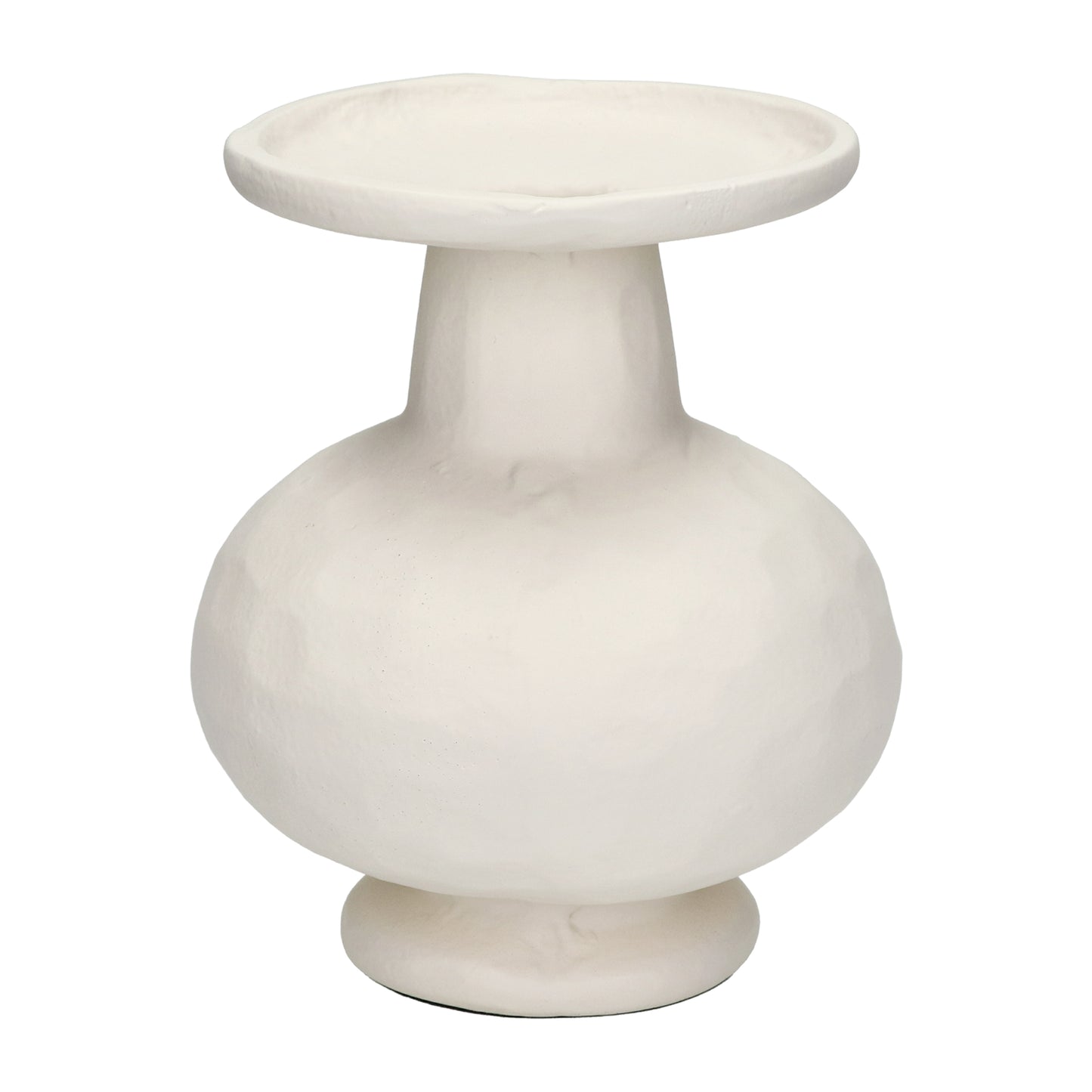 Grand vase écru