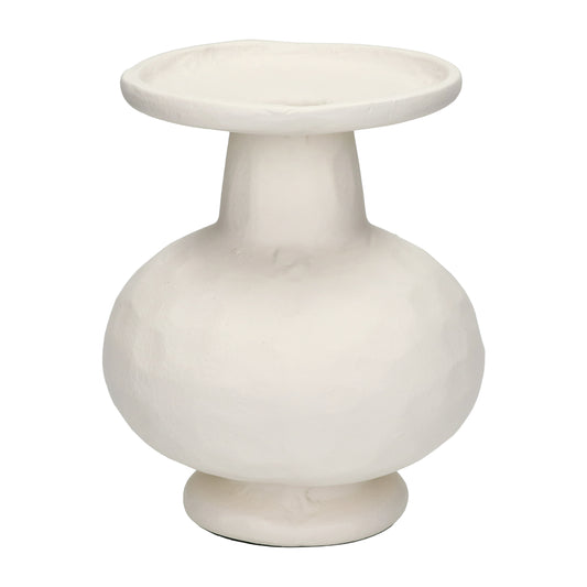 Grand vase écru
