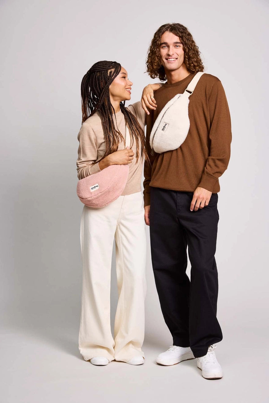 Sac banane teddy ivoire