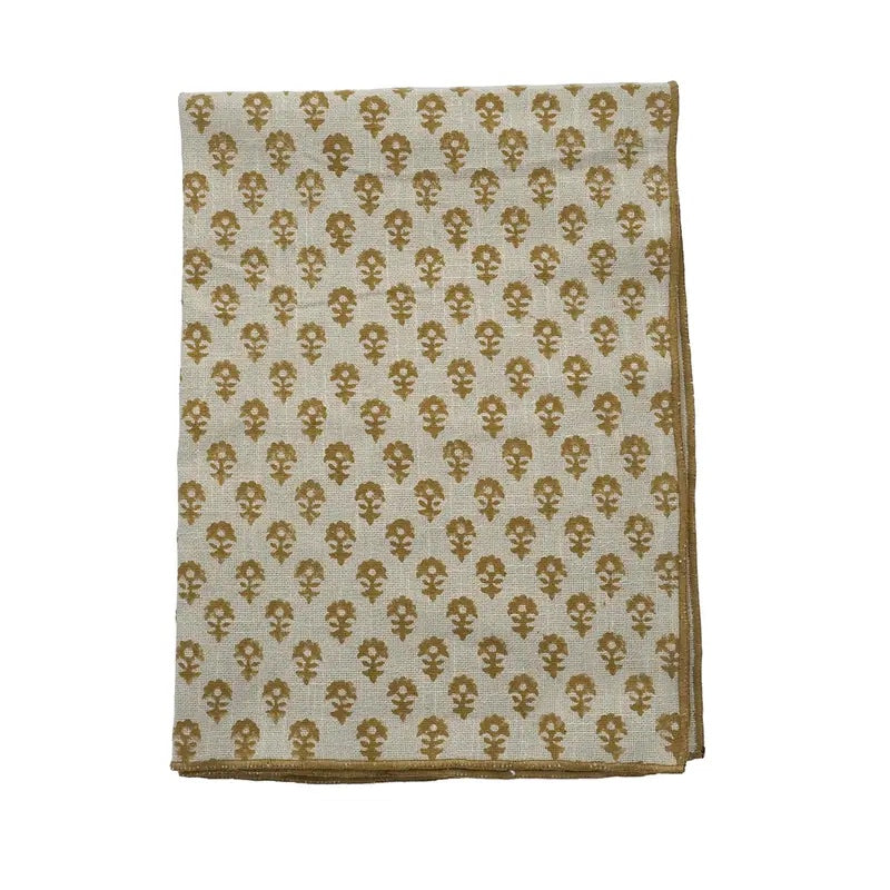 Torchon blockprint gold 1