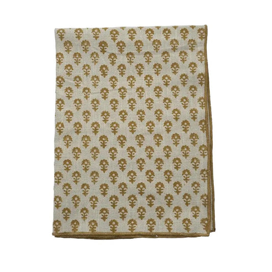 Torchon blockprint gold 1
