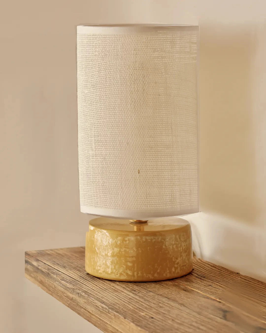 Lampe cylindre safran S