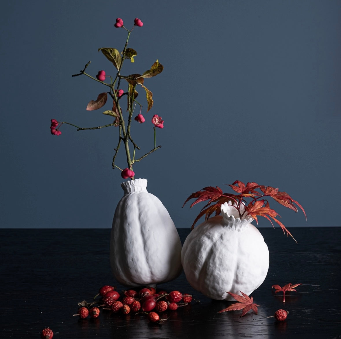 Vase en porcelaine fruit