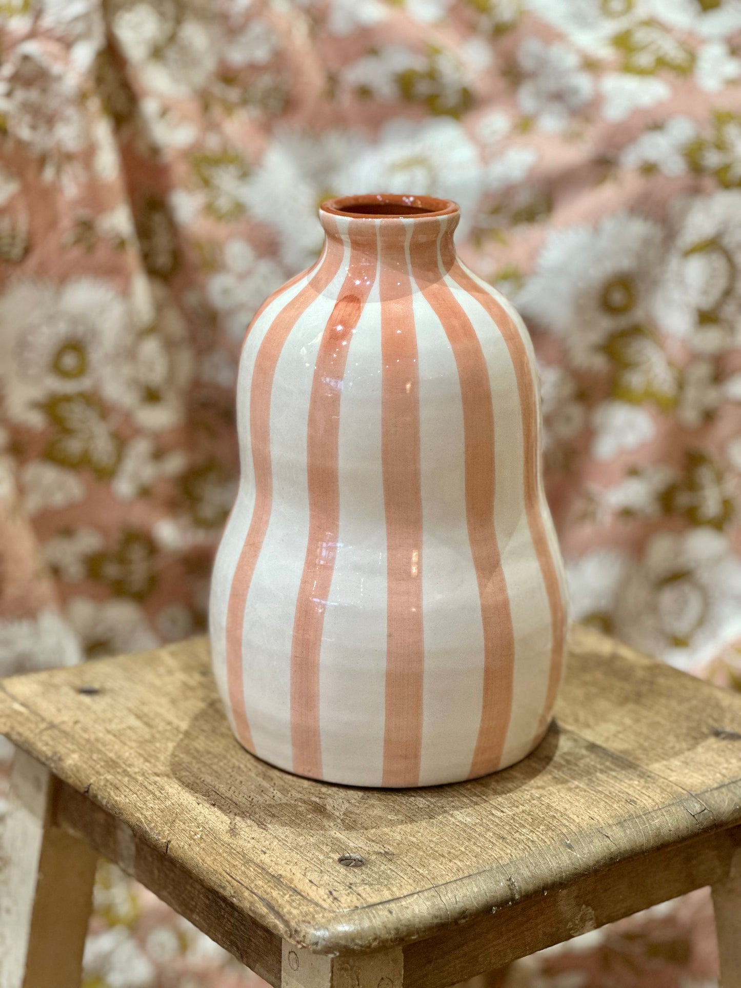 Vase vague terracotta L