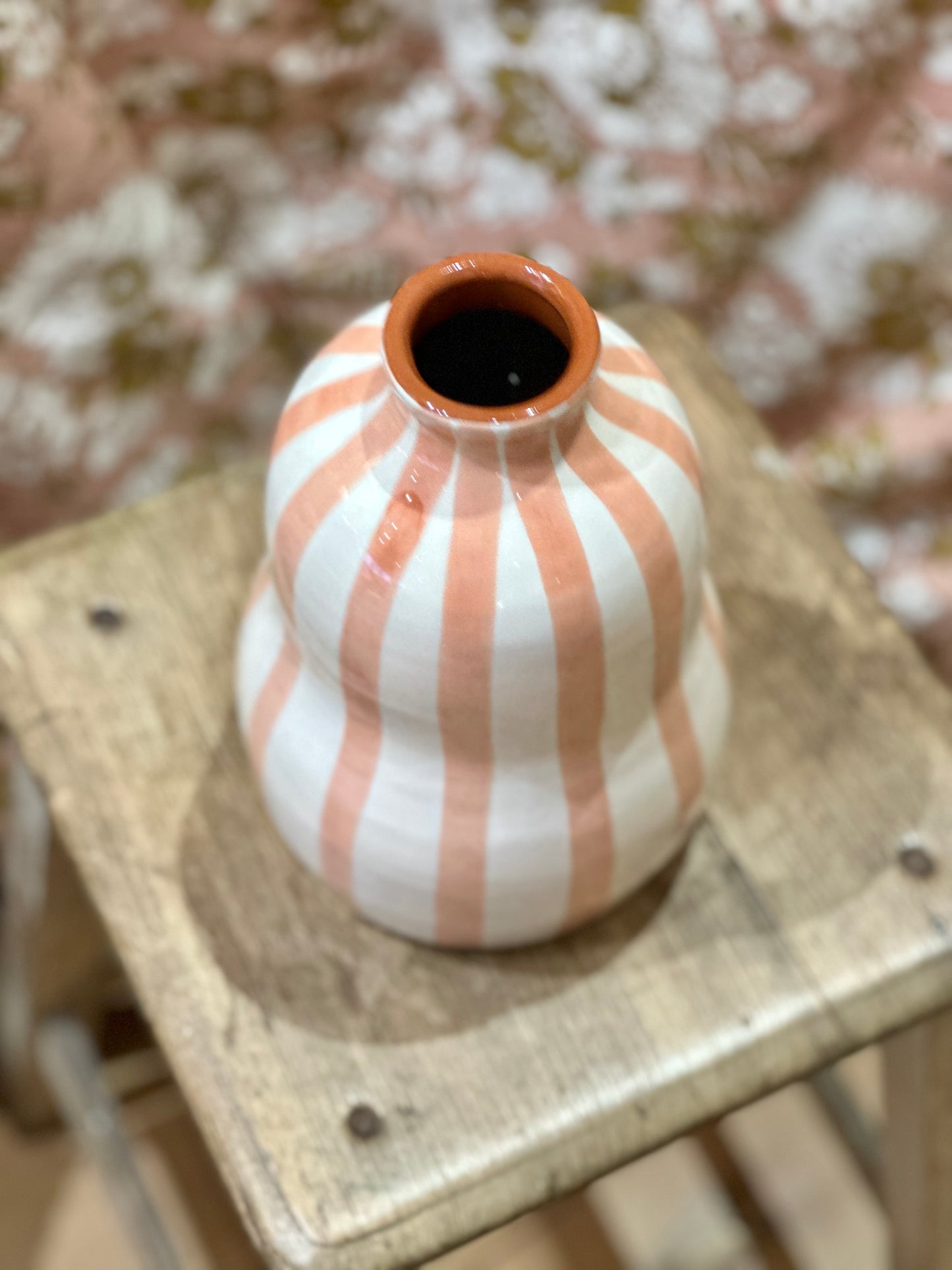 Vase vague terracotta L