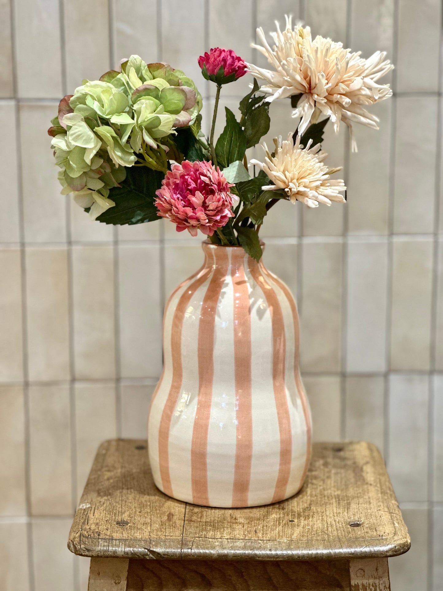 Vase vague terracotta L