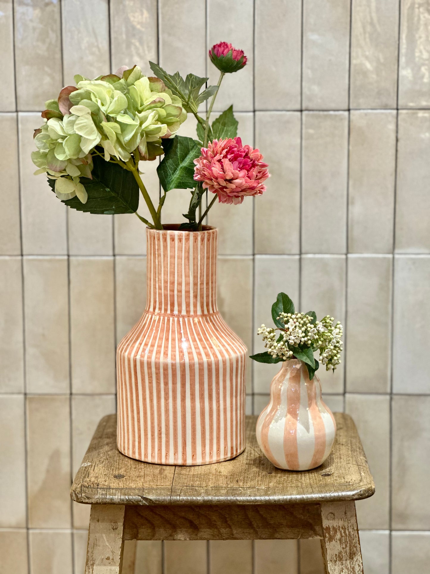 Vase carafe terracotta L