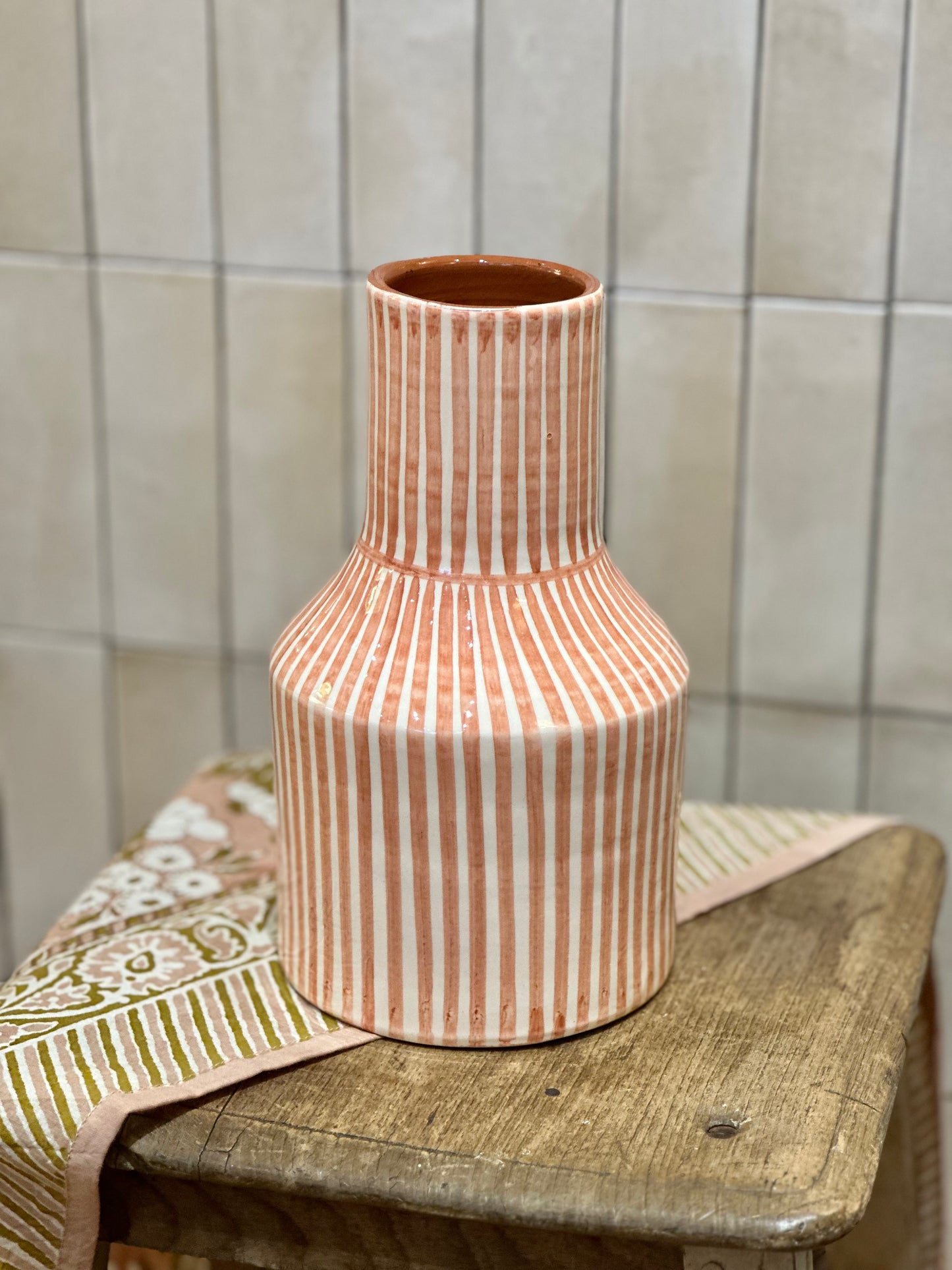 Vase carafe terracotta S