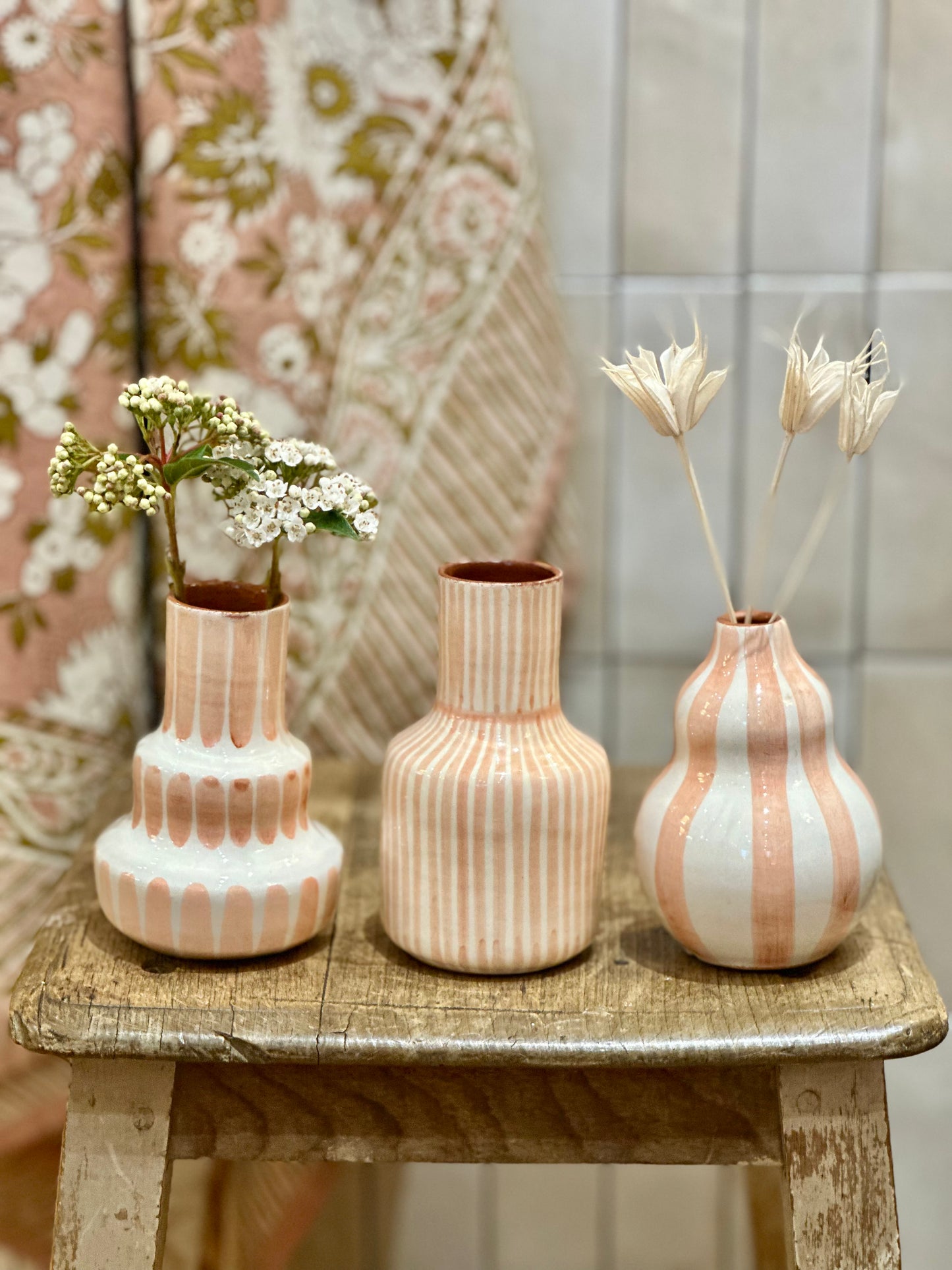 Vase vague terracotta S