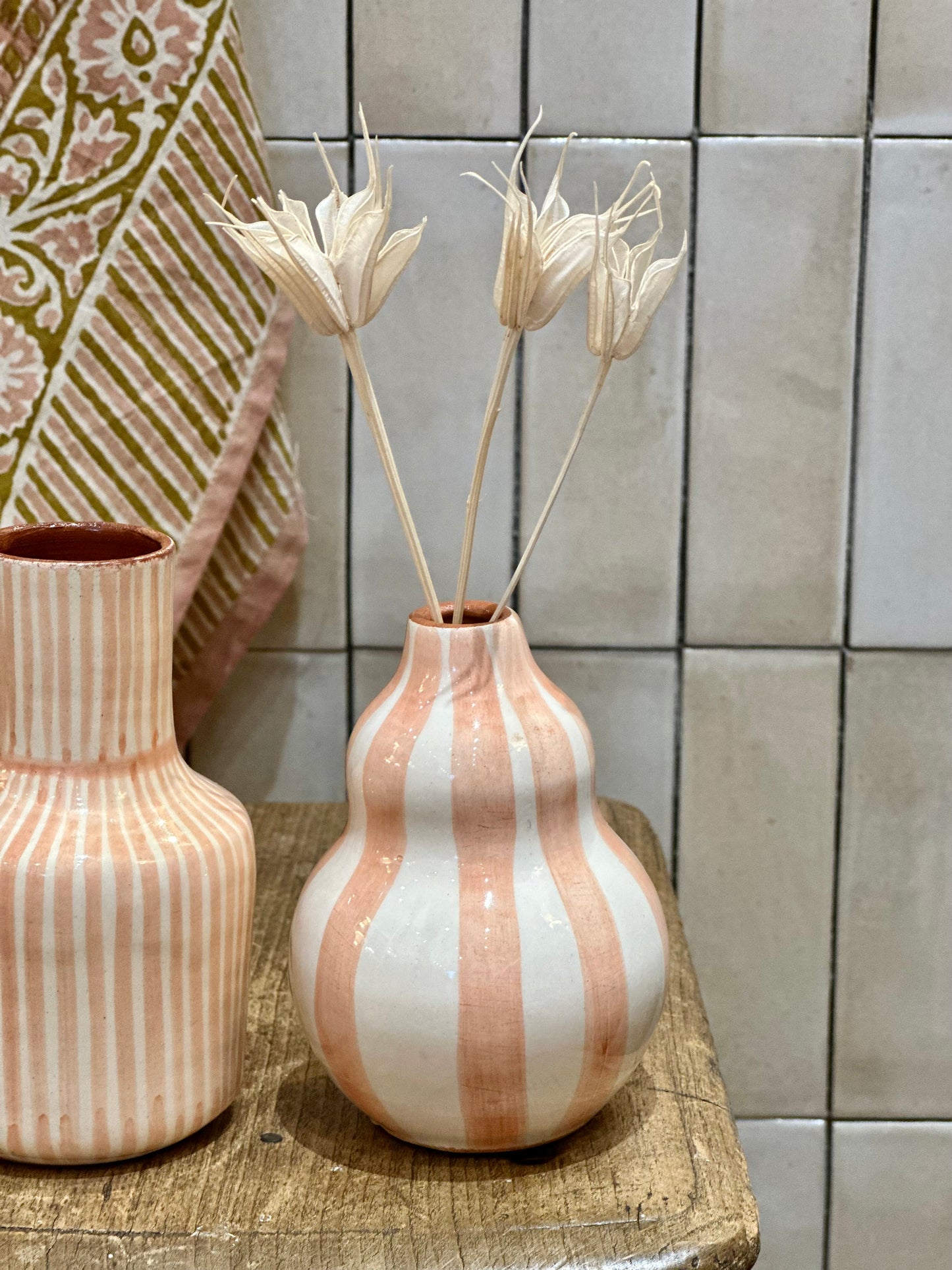 Vase vague terracotta S