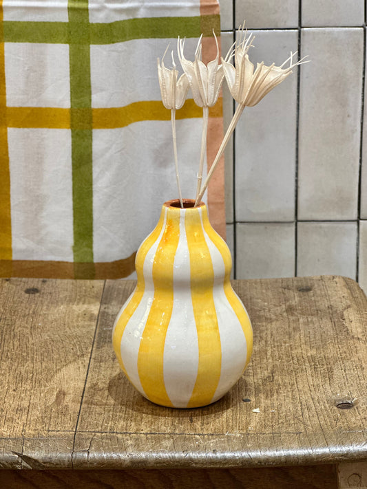 Vase vague jaune S