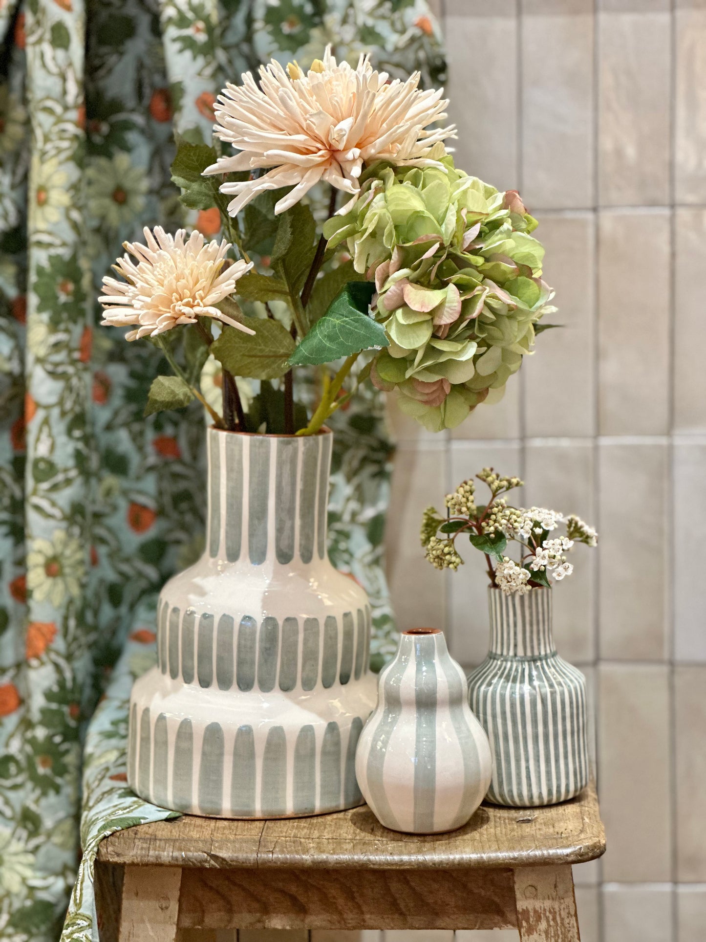 Vase vague sauge S