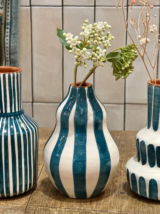 Vase vague bleu S
