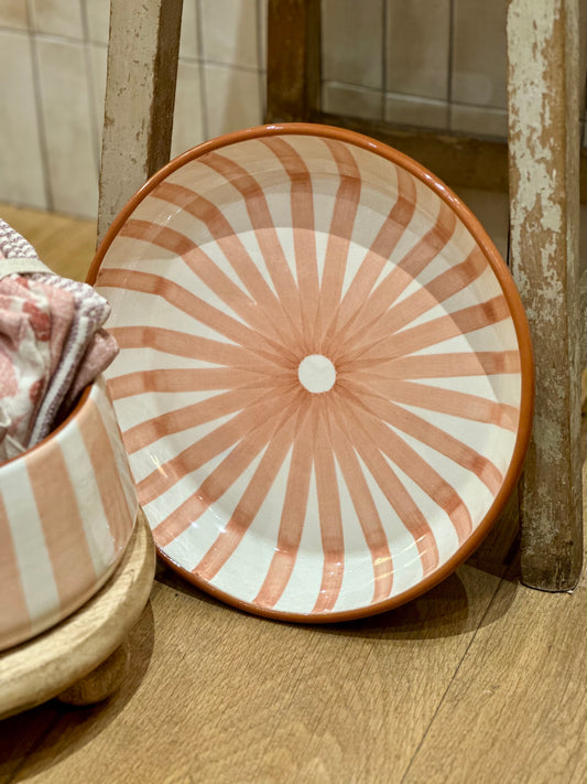 Plat de service terracotta