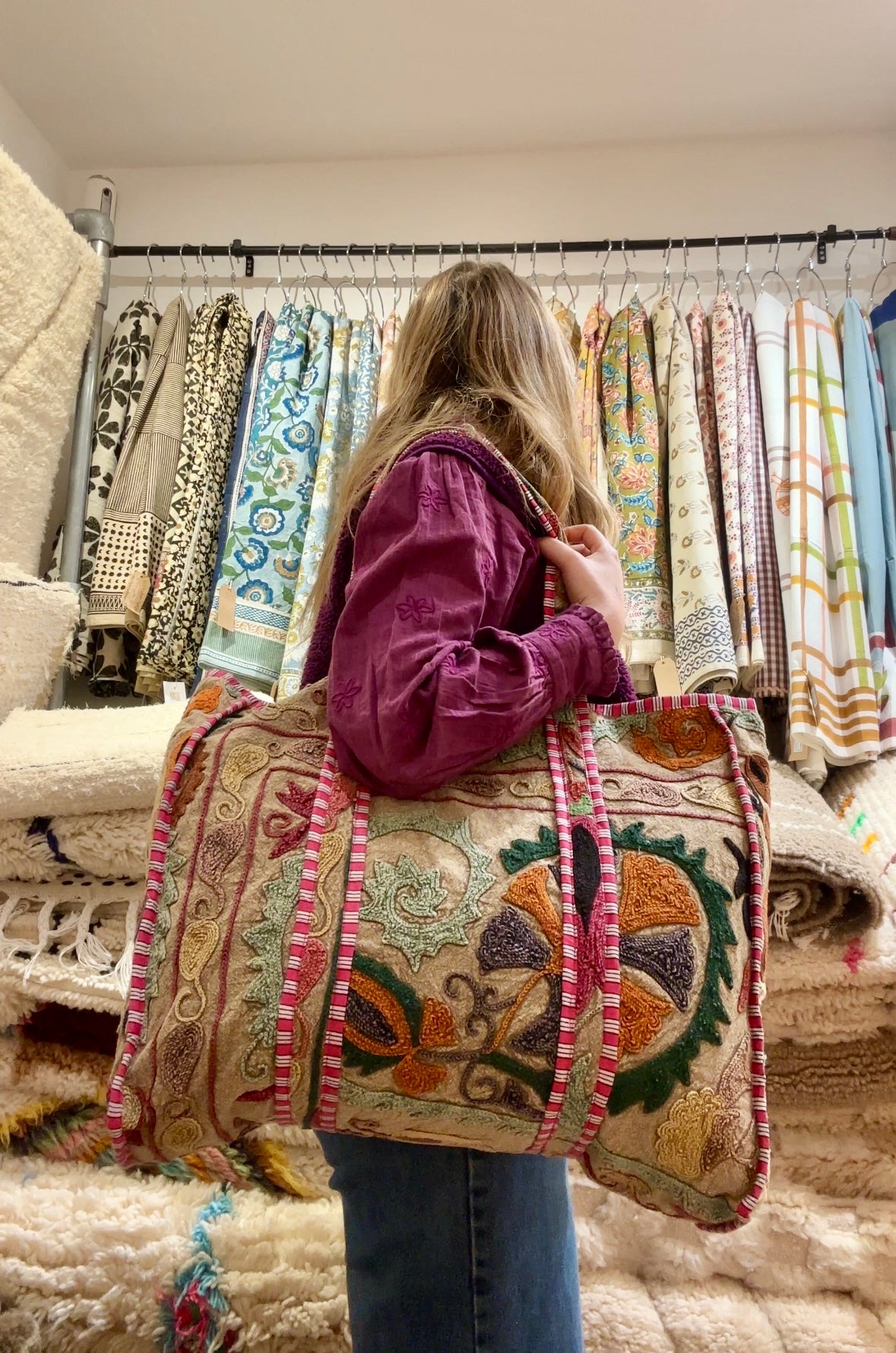 Sac Suzani rose