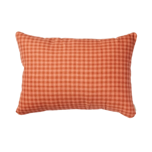 Coussin vichy terracotta