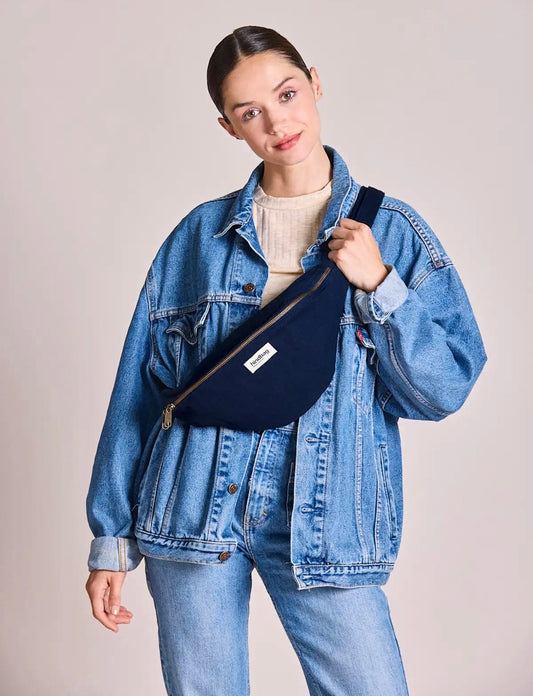 Sac banane bleu marine