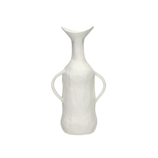 Vase écru anse