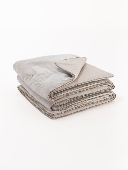 Edredon velours sable