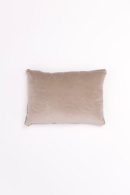 Coussin velours sable