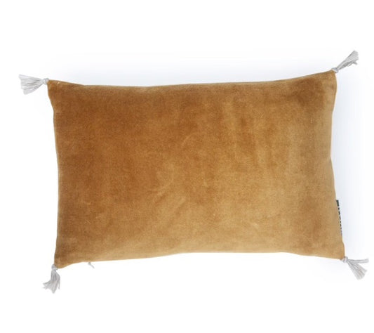 Coussin mini velours bronze