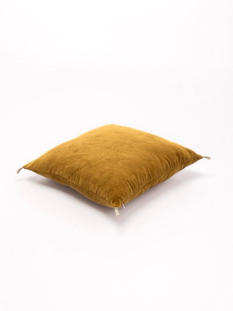 Coussin velours bronze